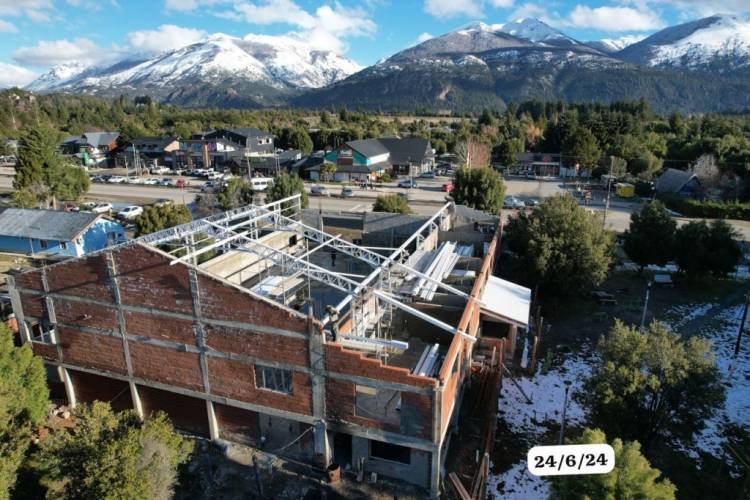 Avanza la construcción del Gimnasio Municipal Nº5 de Bariloche